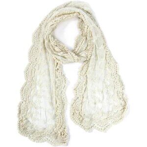 GERINLY Stylish Scarves for Women Lightweight Fashion Lace Printed Wrap Scarfs